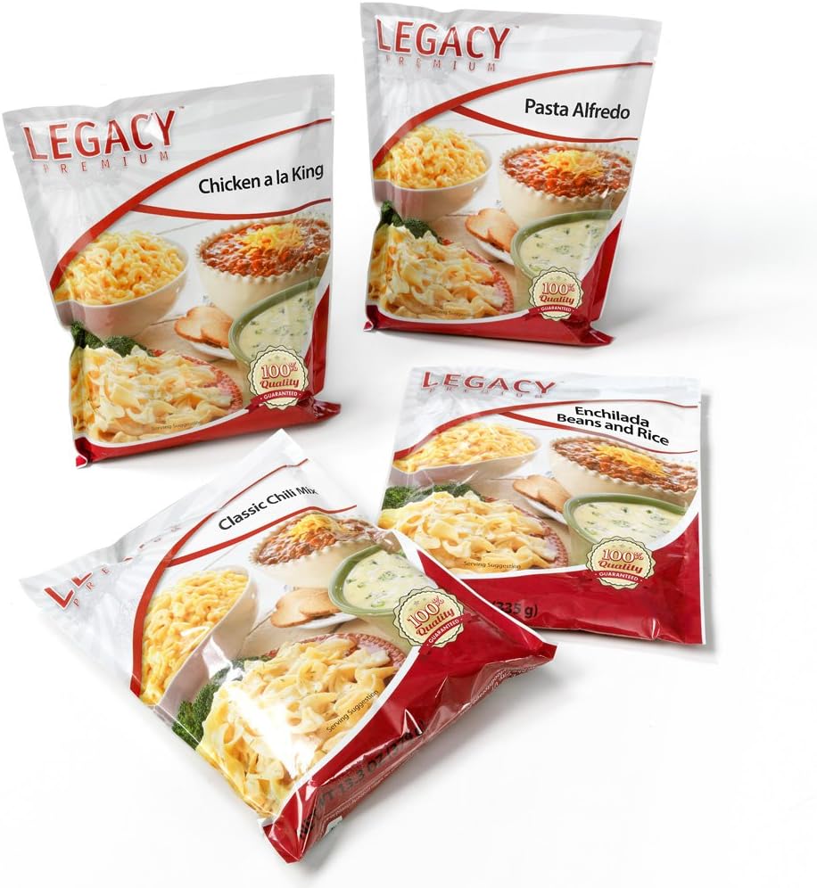 Emergency Preparedness Entree Meal Samples - 16 Large Servings - 4 Lbs - Prepper Freeze Dried Food Storage - Hiking/Backpacking/Camping/Doomsday Survival Supply