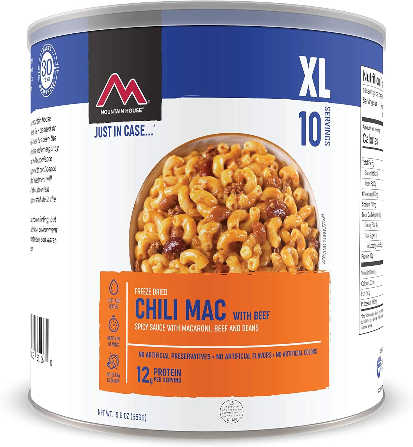 Mountain House Chili Mac with Beef | Freeze Dried Survival  Emergency Food | #10 Can  Lasagna with Meat Sauce | Freeze Dried Survival  Emergency Food | #10 Can